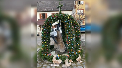 Bild vom Osterbrunnen in Haunritz  (Bild: Anke Dresselmann)