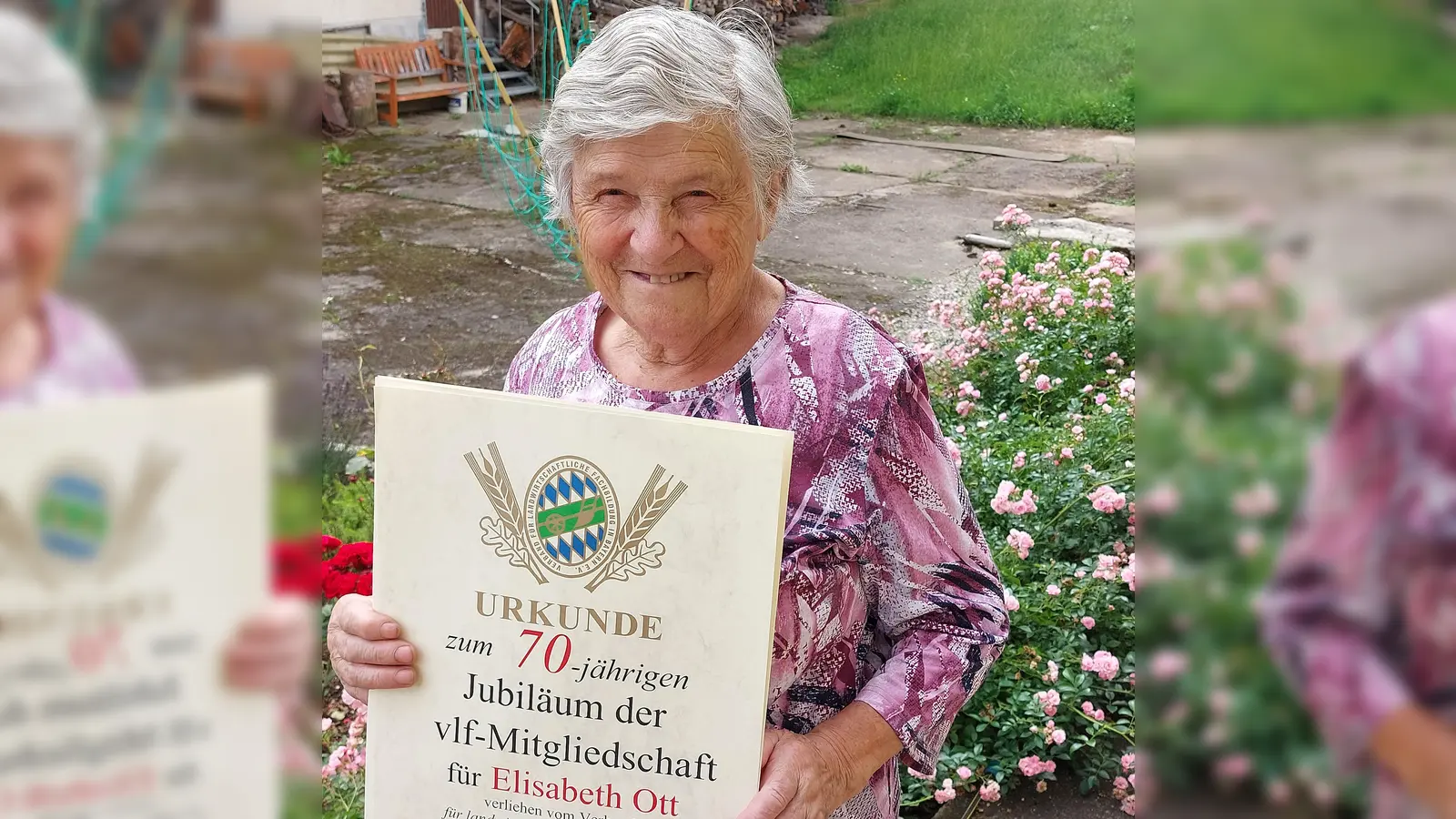 Elisabeth Ott aus Pechofen ist seit über 70 Jahren Mitglied im Verband für landwirtschaftliche Fachbildung im Landkreis Tirschenreuth (Bild: Wolfgang Wenisch)