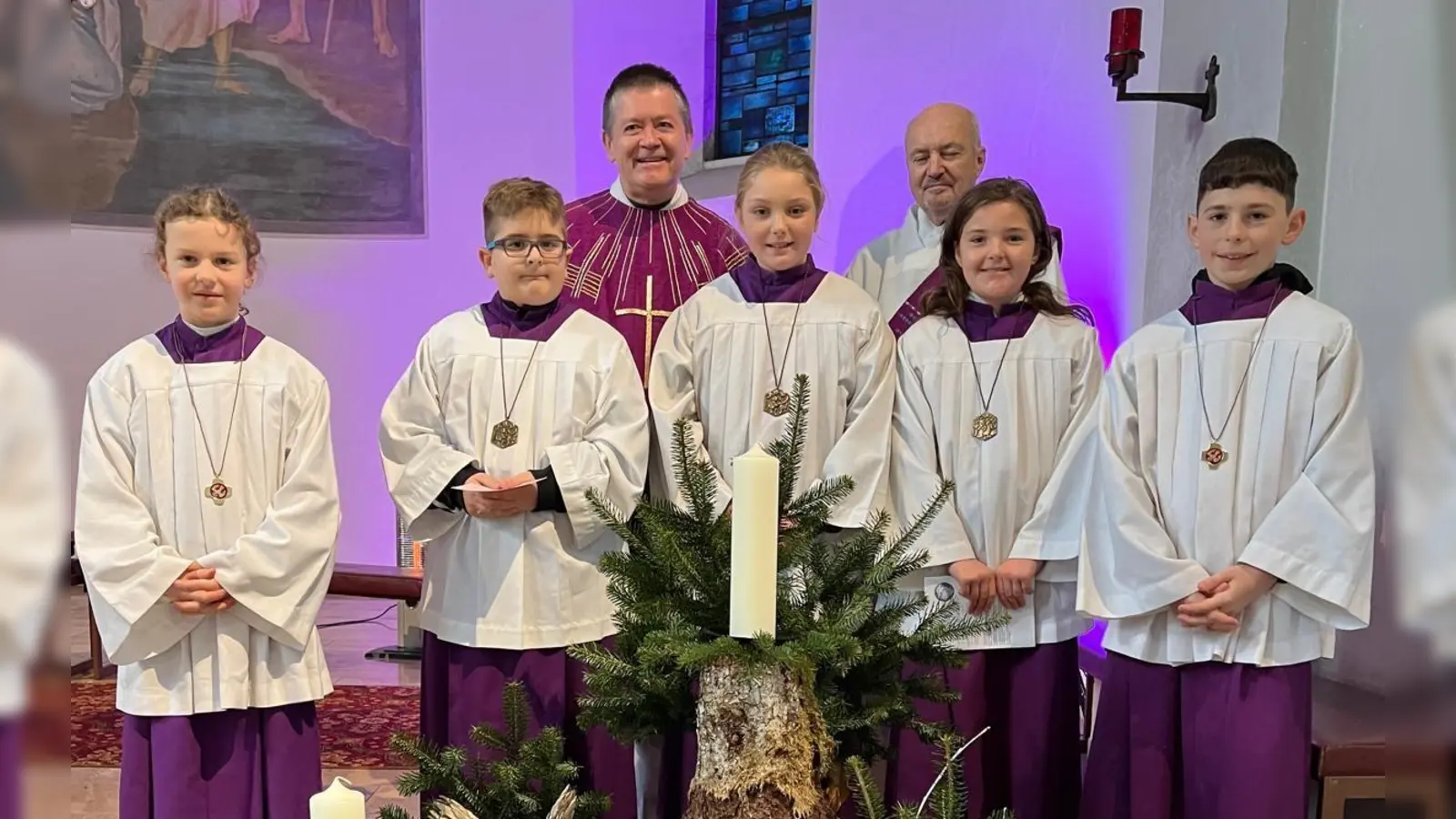 Neue Ministranten in der Pfarrei Mehlmeisel. (Bild: Manfred Prechtl )