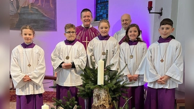Neue Ministranten in der Pfarrei Mehlmeisel. (Bild: Manfred Prechtl )