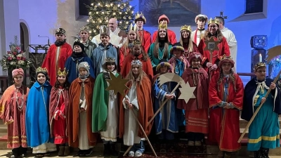 Sternsinger aus der Pfarreiengemeinschaft Fichtellberg-Mehlmeisel. (Bild: Manfred Prechtl)