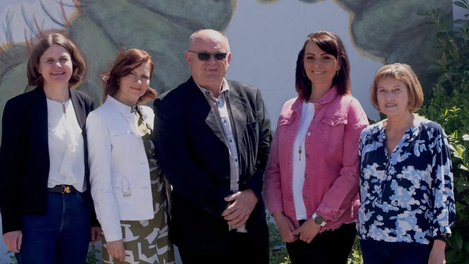 Katrin Bäumler, Olesja Failert, Anton Pöllath, Melissa Pöllath, Brigitte Heindl. (Bild: Olga Bart)