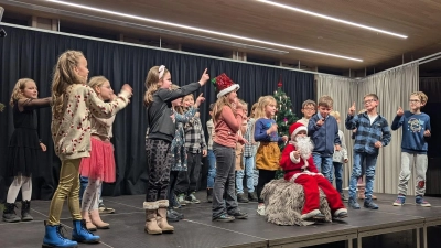 Weihnachtsrap der Klasse 2a (Bild: Kerstin Hironimus)
