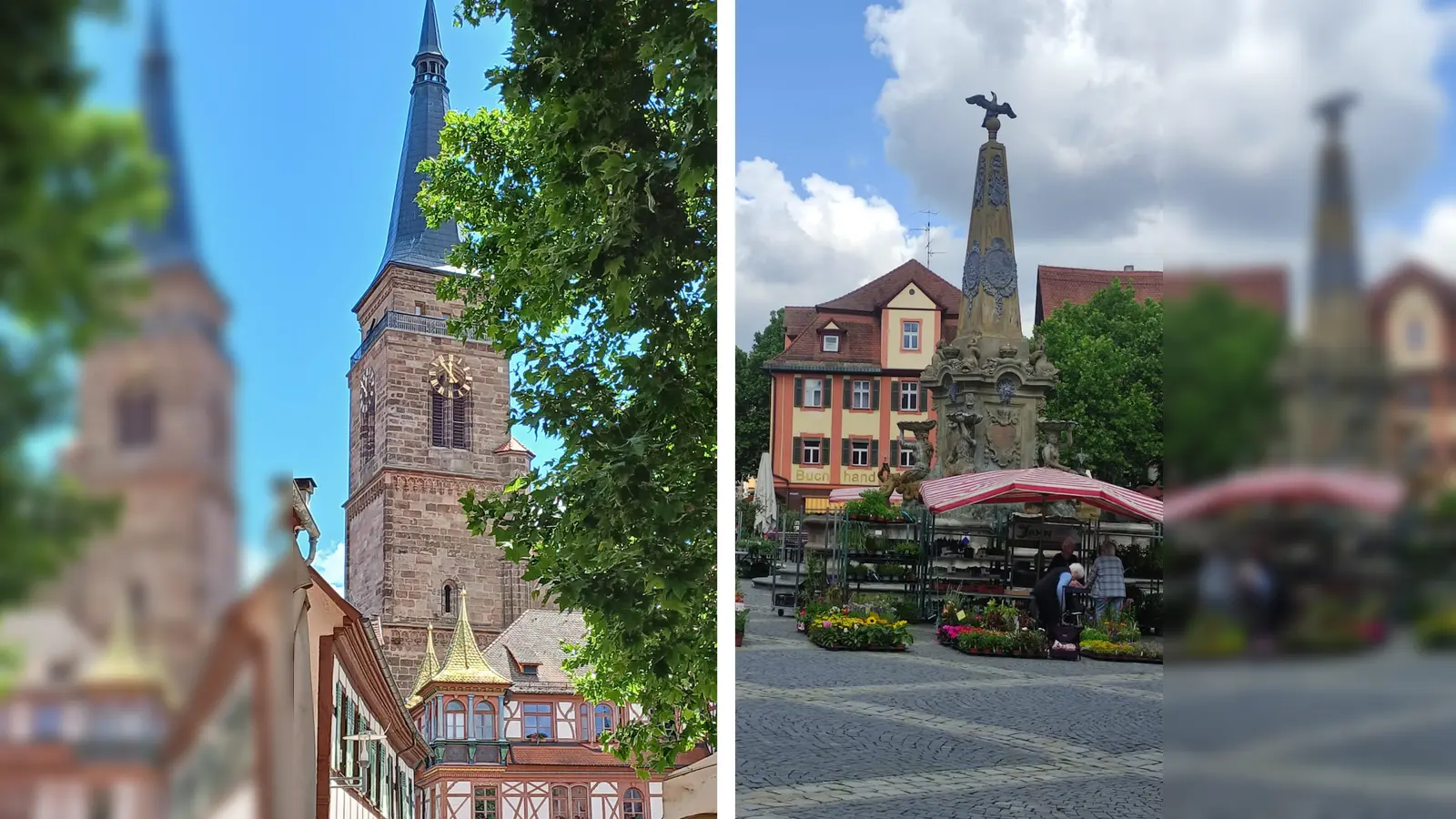 Schwabacher Altstadt. (Bild:   Annemarie Hubmann, Edeltraud Stollner )