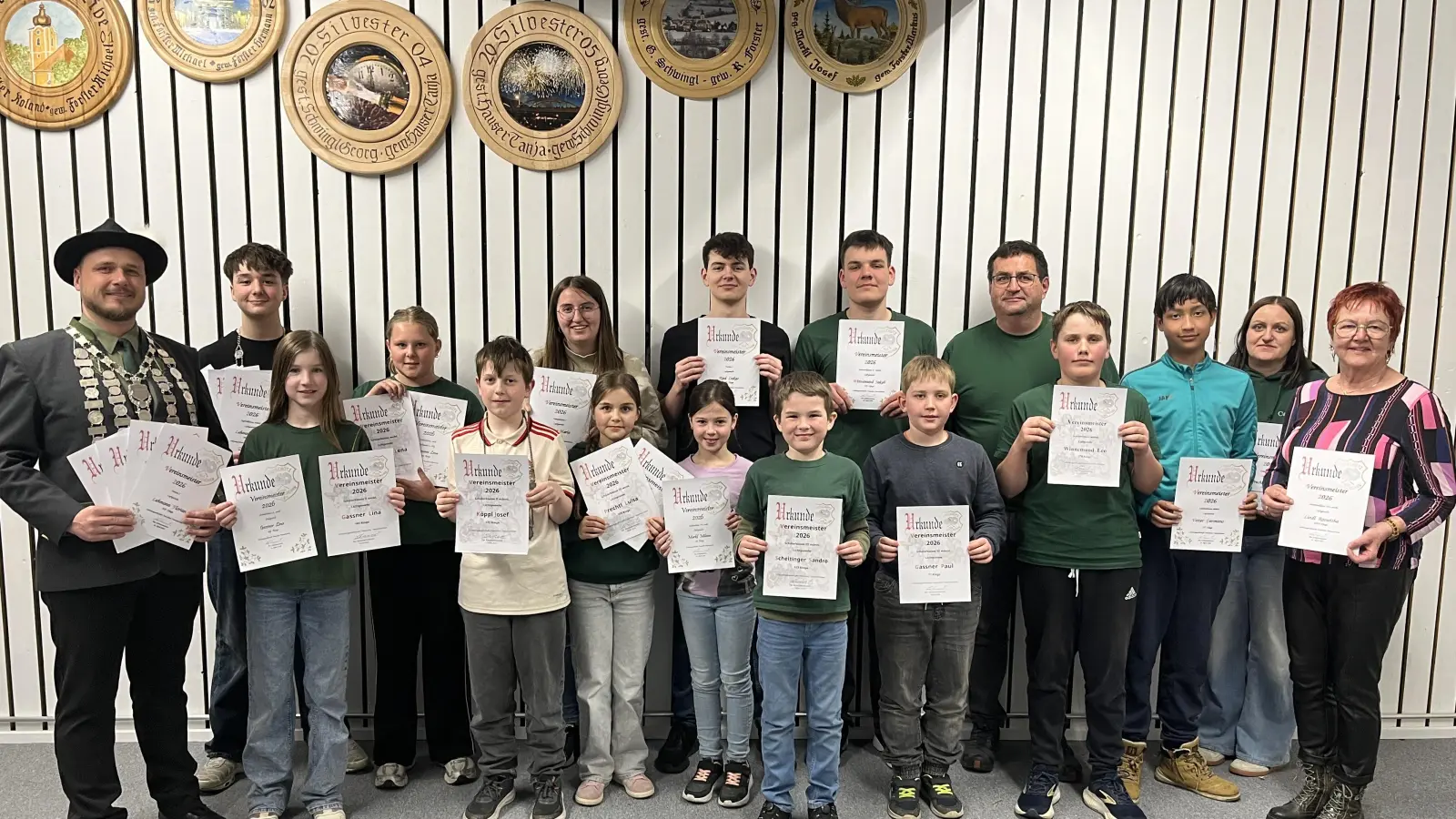 Die Vereinsmeister der Freischützen (Bild: Michael Forster)