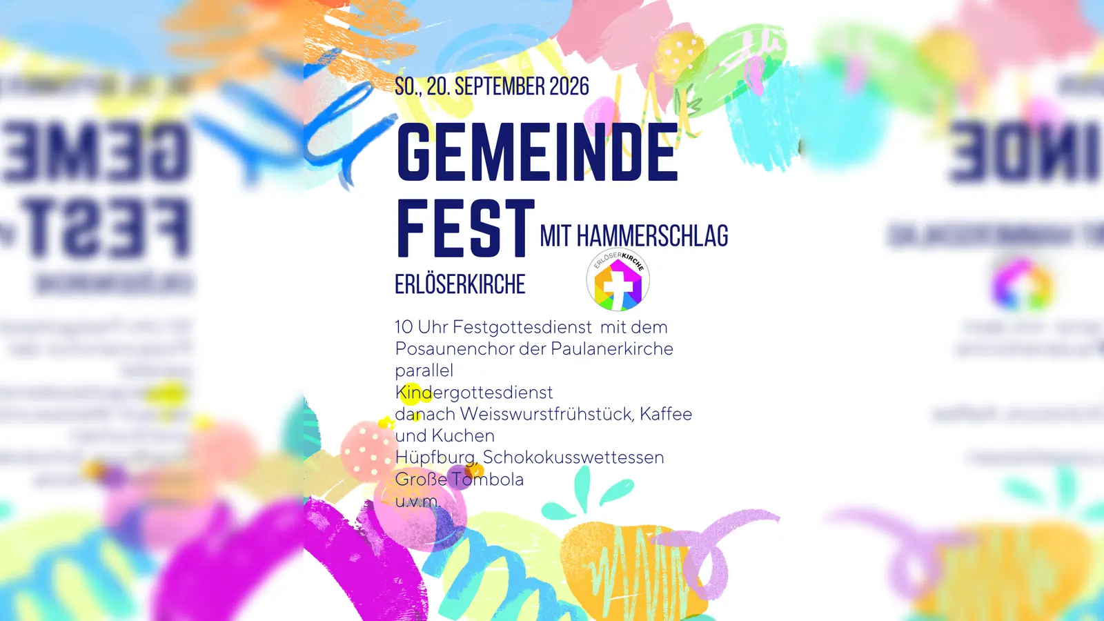 Gemeindefest der Erlöserkirche Amberg am 20.09.2026 (Bild: Dr. David Scherf)