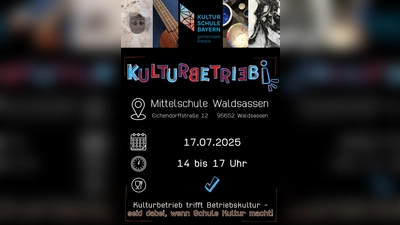 Plakat zum Schulfest der Mittelschule Waldsassen (Bild: Eva Ziegler)