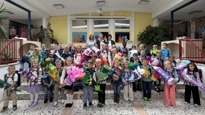 Einschulungstag an der Grundschule Poppenricht. (Bild: Susanne Engelhardt)