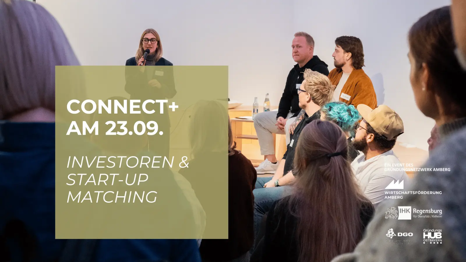 Die Grafik kündigt den Investoren-Abend im Rahmen von Connect+ am 23. September an. (Bild: exb)