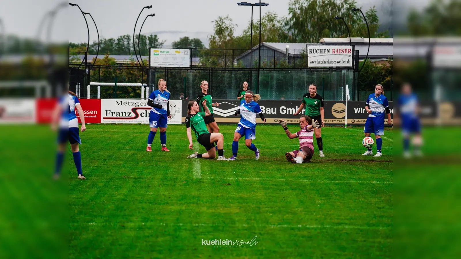 Nina Wagmann beim erfolgreichen Abschluss im Spiel gegen den SV Altenstadt/WN. (Bild: Andreas Schärtl)