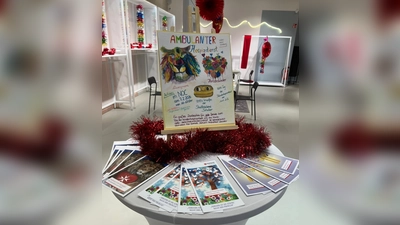 Bastelaktion zum Tag der Kinderhospizarbeit, ausgeführt von der Löwengruppe und der Trauergruppe Herzenskinder des ambulanten Hospizdienstes der Malteser. (Bild: Kerstin Hörl)