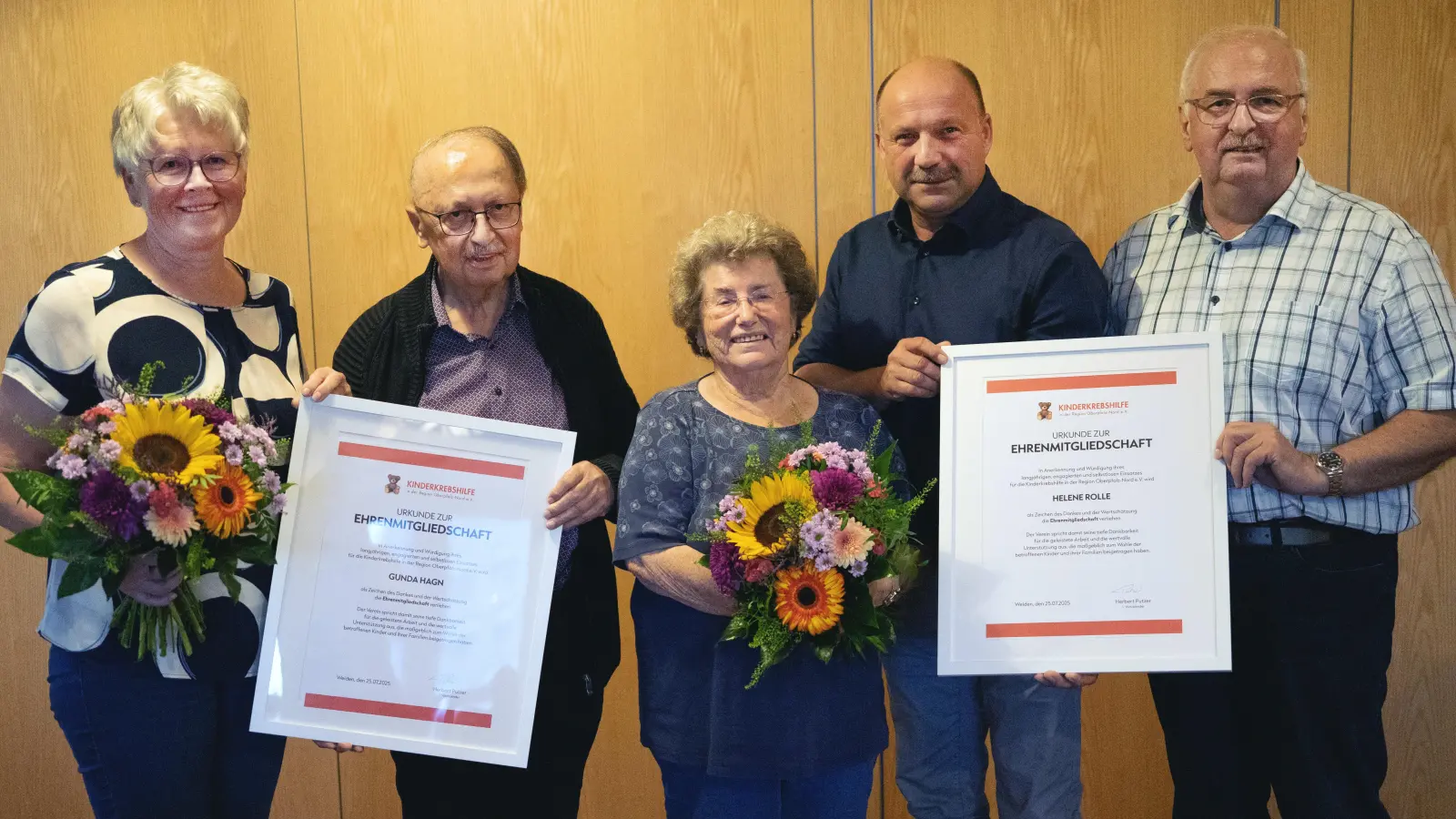 v. l.: Gunda Hagn, Andreas Steinl, Helene Rolle, Thomas Mathes, Herbert Putzer. (Bild: Enrico Gradl )