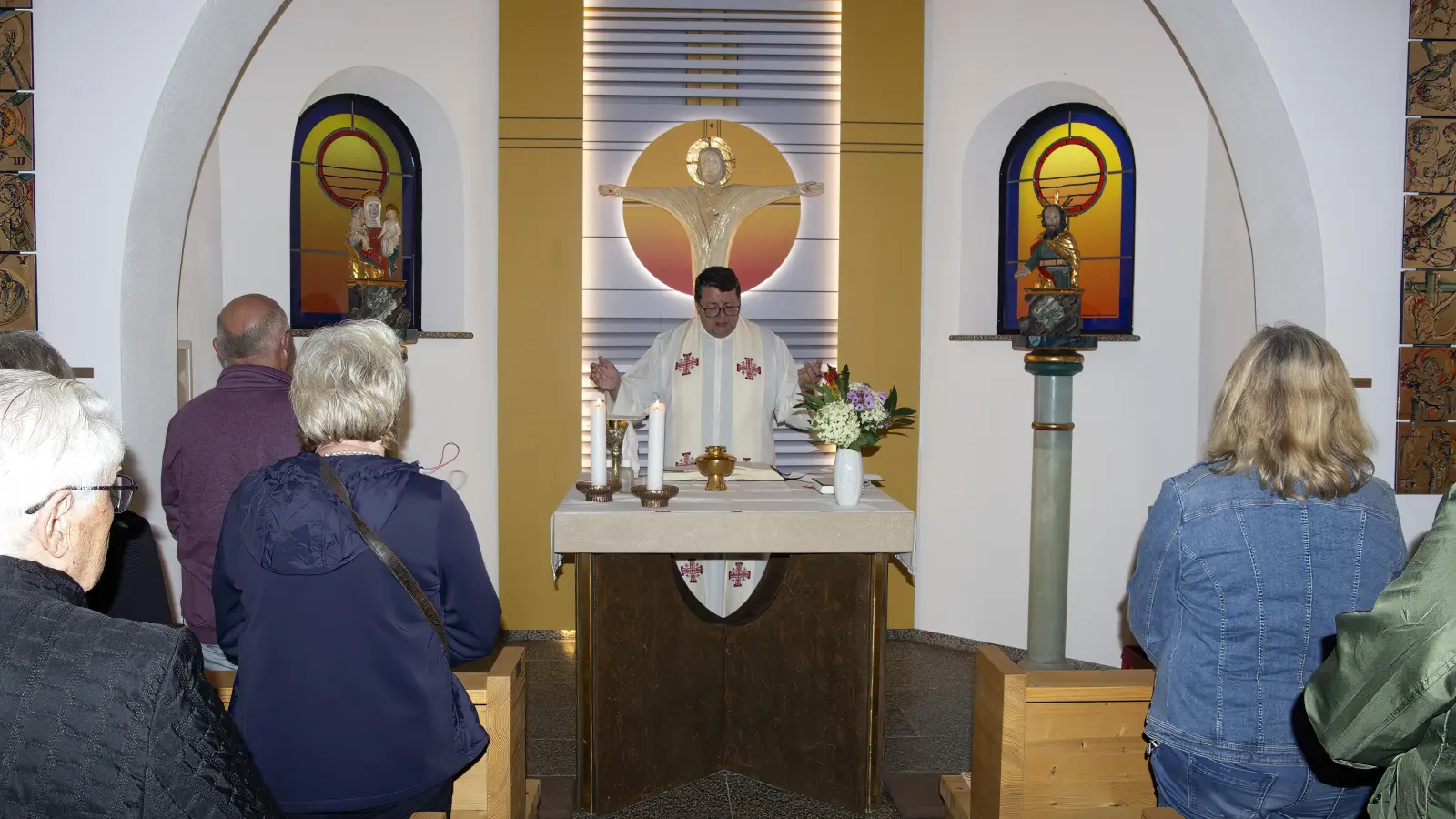 In der St. Anna-Kapelle in Gebhardsreuth feierte man das Patrozinium. (Bild: Max Striegl)