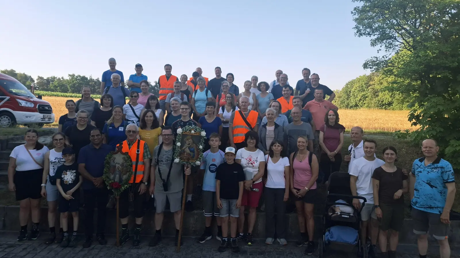Die Pilger der Pfarreiengemeinschaft Freihung-Großschönbrunn (Bild: Stephanie Lederer (stephanie.lederer@bistum-regensburg.de))