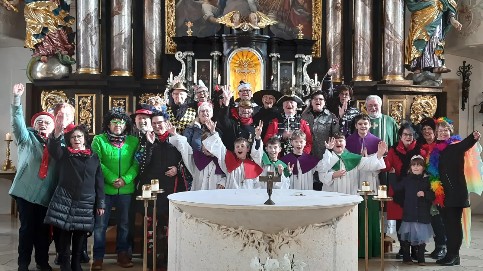 Sonntagsmesse an Fasching. (Bild: Christine Pfeiffer)