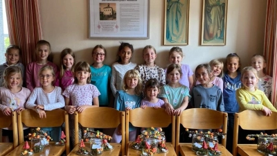Die kreativen Kinder. (Bild: Doris Reiß)