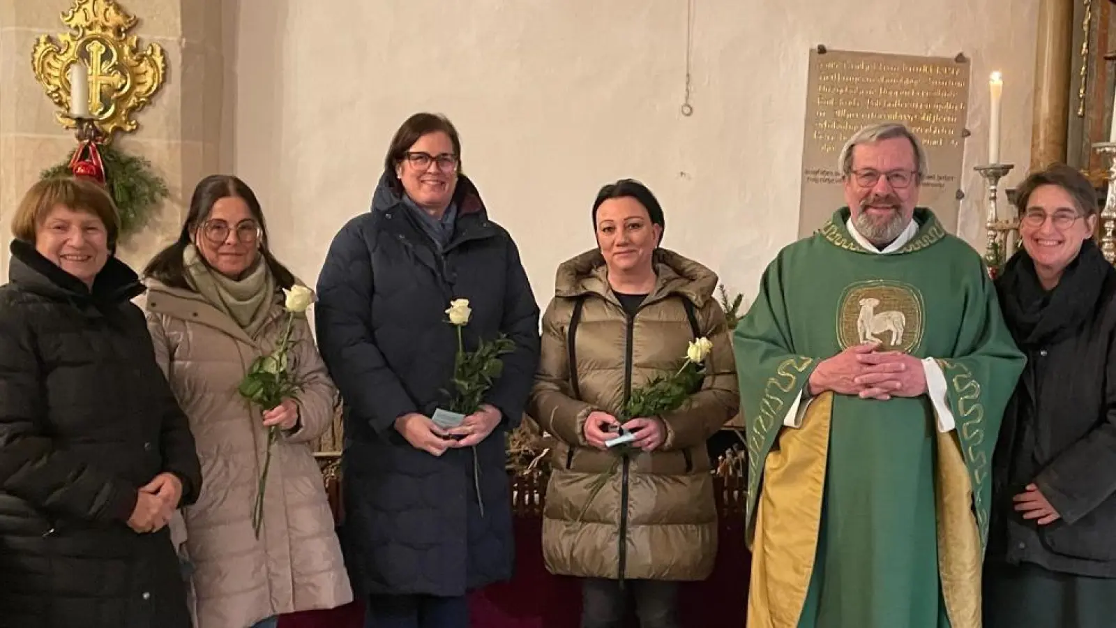 Heidi Schwendner, Foitzik Kornelia, Lux Susanne, Kick Nadja, Pfarrer Markus Ertl, Rosenberg Stephanie (Bild: Stefanie Rosenberg)