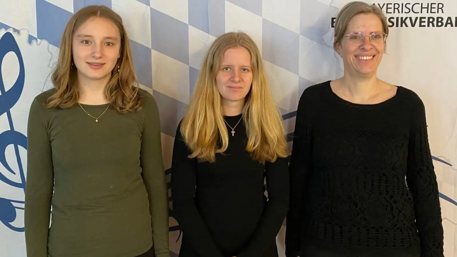 V.l.n.r. Emma Niebler, Emma Kolb und Ute Neger. (Bild: Stefan Neger )