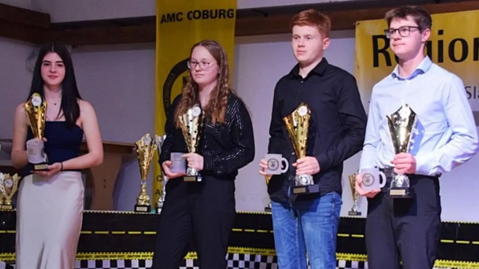 Louis Sebald (MSC Auerbach) sicherte sich den Titel in der Klasse 5, Lena Fohr und und Lena Bergler vom MSC Tirschenreuth kamen auf Platz drei und vier (Bild: Frank Rosenmüller)