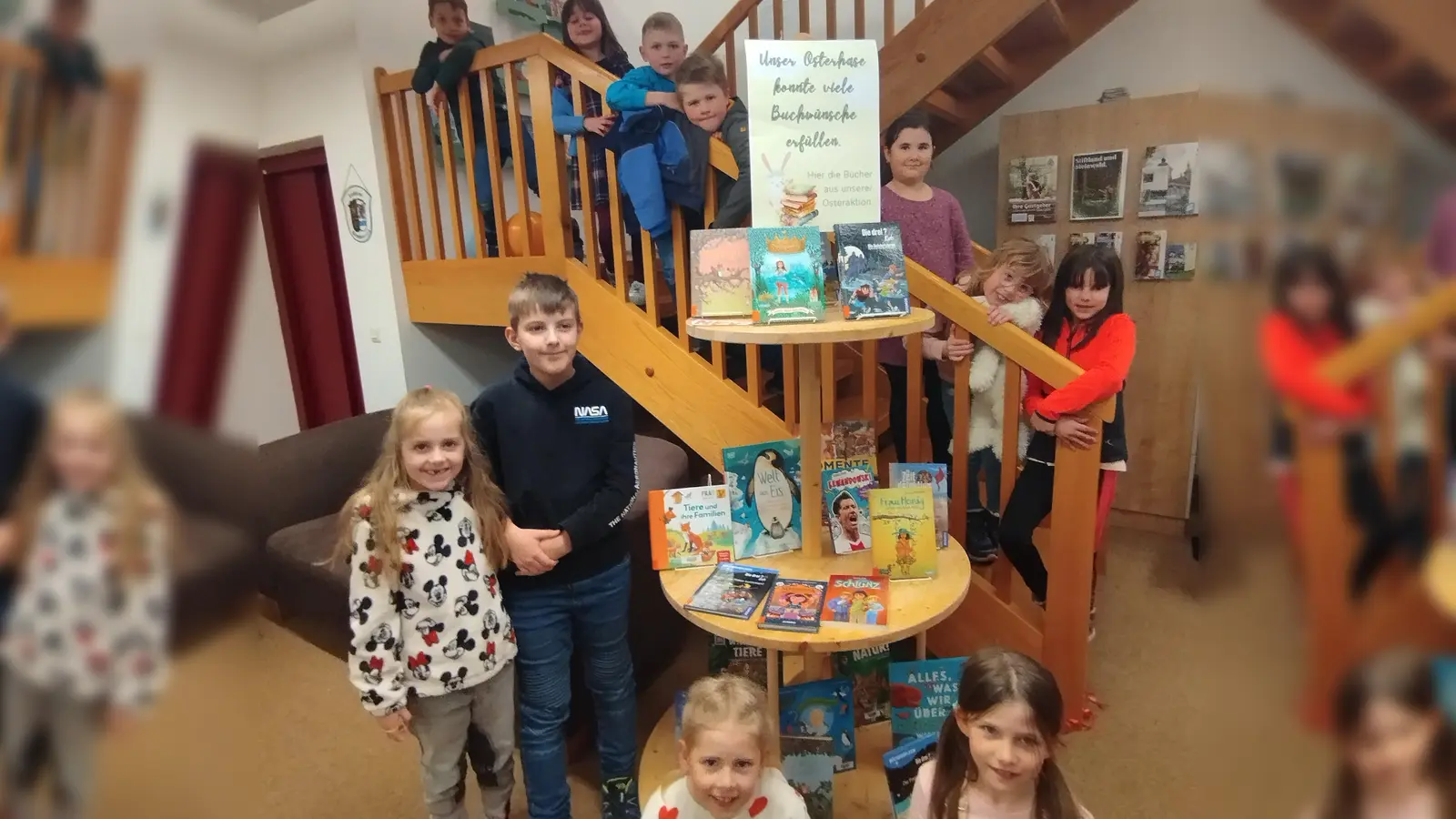 Bei einer Aktion der Stadtbücherei Waldsassen konnten kleine und große Leser ihre Bücherwünsche äußern. (Bild: Stadt Waldsassen/exb)