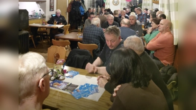 Ortsteilgespräch im Schützenheim Wolfsbach (Bild: Klaus Hernes)