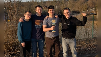 Das erfolgreiche Amberger Quartett (v.l.): Marco Schart, Lukas Decassian, Max Brückner, Paul Flierl (Bild: Paul Flierl)