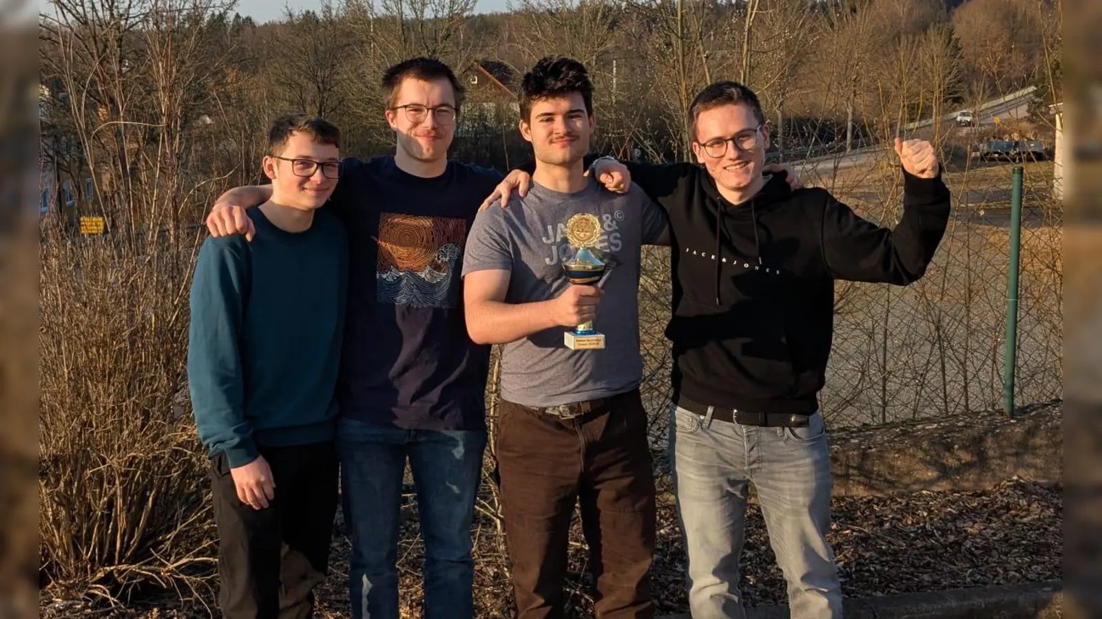 Das erfolgreiche Amberger Quartett (v.l.): Marco Schart, Lukas Decassian, Max Brückner, Paul Flierl (Bild: Paul Flierl)