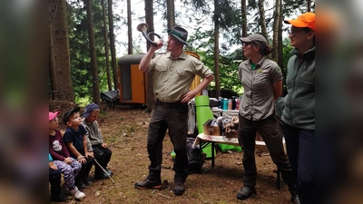 Begrüßung durch das Jagdhorn (Bild: Katrin Colak)