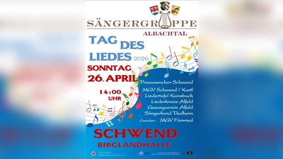 Die Chöre aus Kainsbach Alfeld Thalheim und Schwend/ Kastl singen zum Tag des Liedes. Als Gastchor wird der Männergesangverein Fürnried sein Können unter Beweis stellen  (Bild: exb)