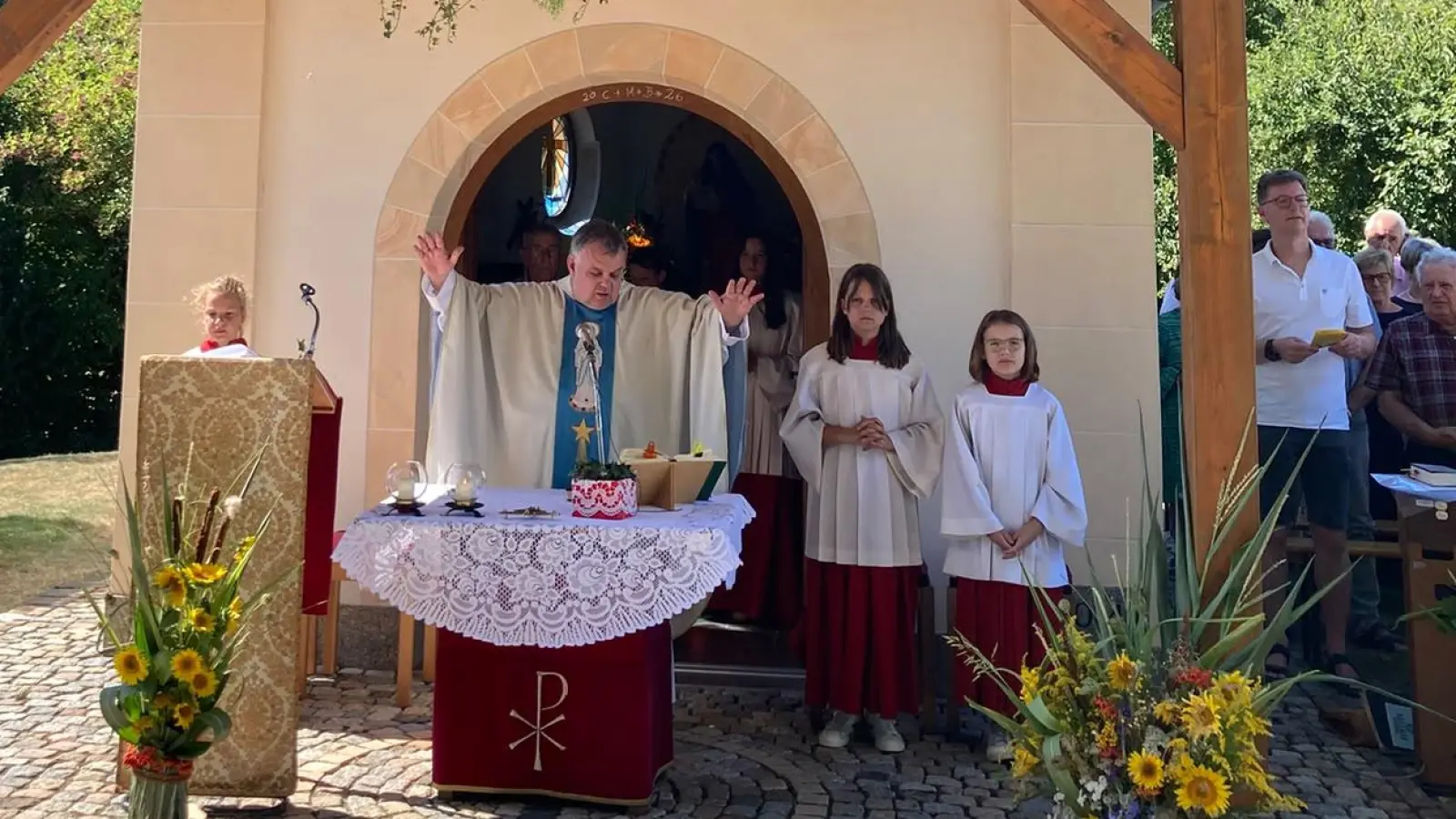 Festgottesdienst an der Marienkapelle. (Bild: Reinhard Haise)
