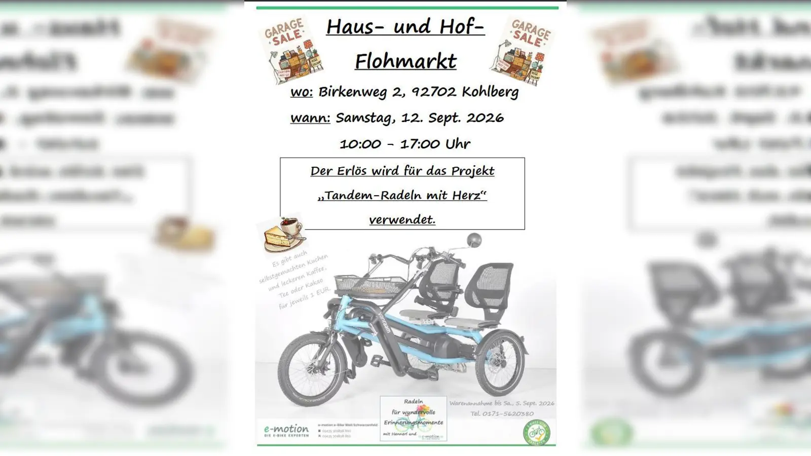 Beim Haus- und Hofflohmarkt in Kohlberg werden am Samstag, 12. September, im Birkenweg 2 Waren für den guten Zweck angeboten. (Bild: QUELLE UNBEKANNT!)