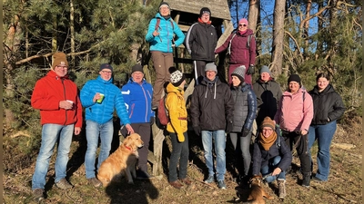 Kleine Pause für die Wanderer des RV Eintracht Elbart (Bild: Christian Wiesneth)