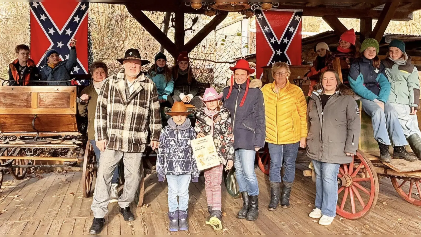 Gruppenfoto beim Westernclub „Wild Bunch” in Teublitz. (Bild: Andrea Schwägerl)