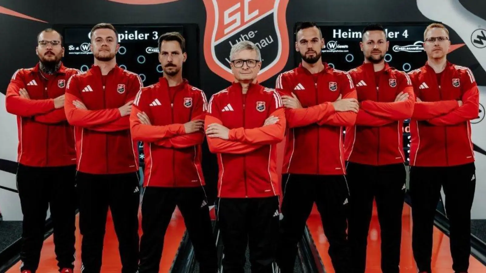 SC Luhe Wildenau, von links: Marcus Gevatter, Christoph Kaiser, Jan Hautmann, Michael Grünwald, Manuel Weiß, Matthias Hüttner und Michael Wehner.  (Bild: @scl)