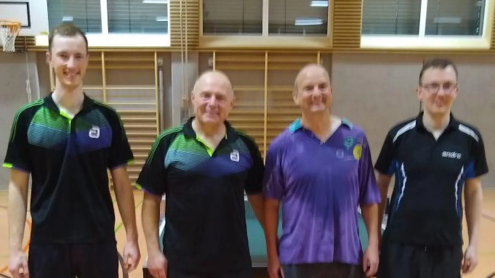Die vier Erstplatzierten Felix Holfelder, Günter Frank, Herbert Schnös und Maximilian Sand (von links). (Bild: Maximilian Sand)