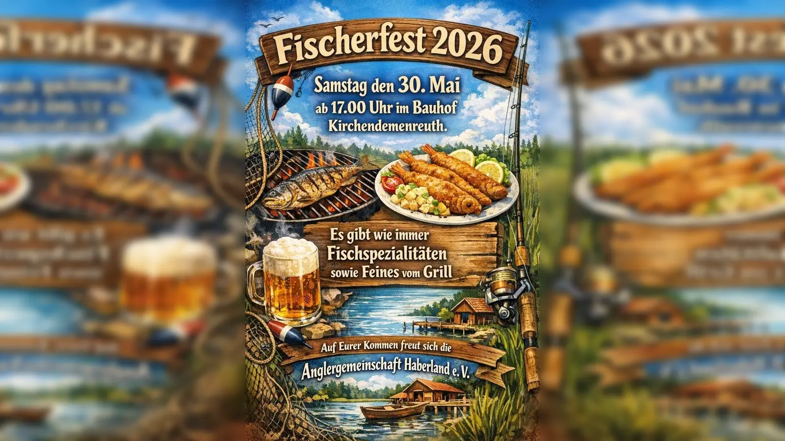Einladung zum Fischerfest der Anglergemeinschaft Kirchendemenreuth (Bild: Martin Kick)