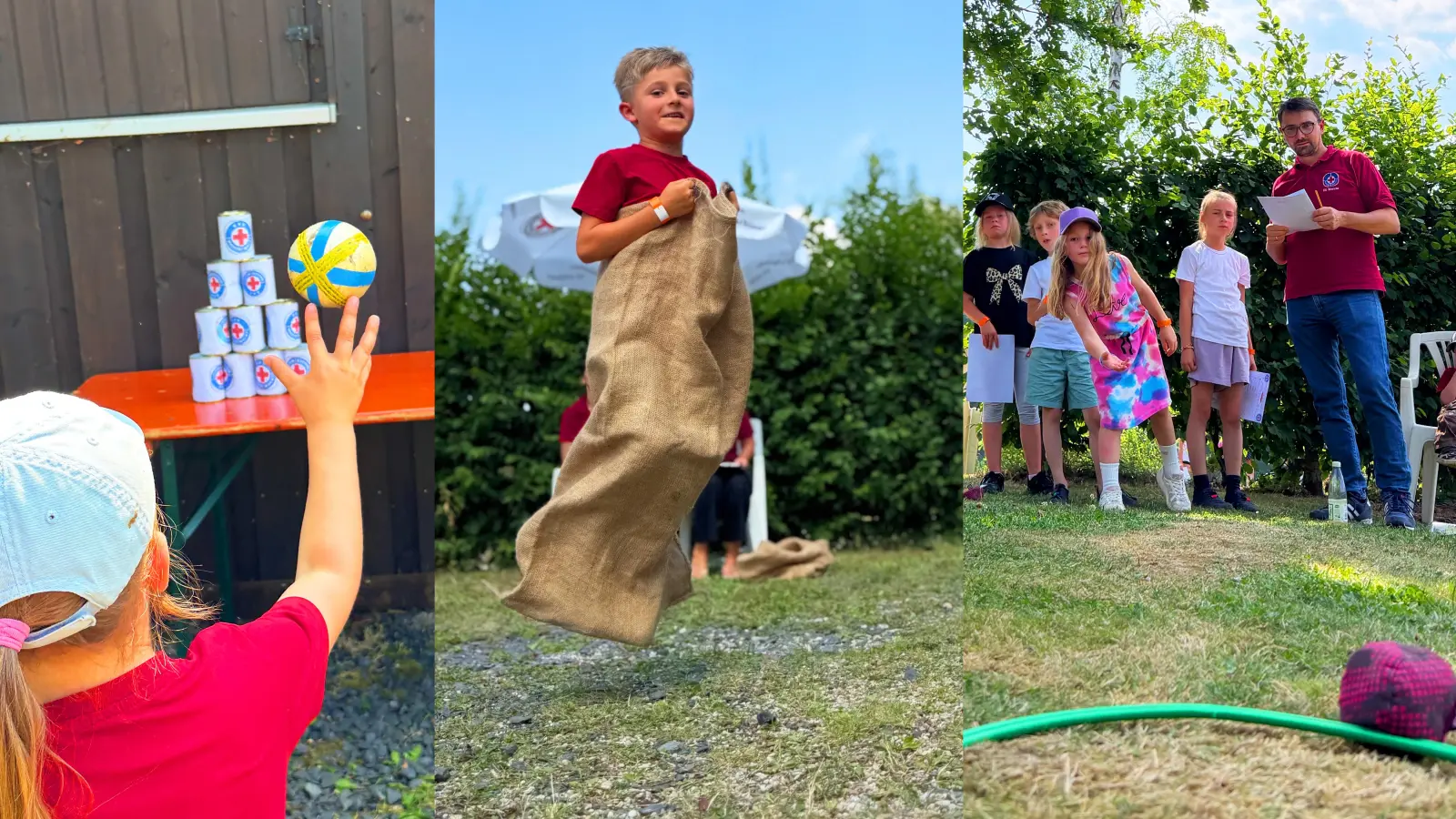 Die Wasserwacht Wiesau bot einen kurzweiligen Nachmittag mit Spiel, Spaß und Spannung zum Auftakt des Ferienprogramms der Marktgemeinde Wiesau. (Bild: Matthias Kunz)