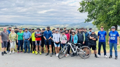 Radtourgruppe TSV 1960 Kastl bei der Tour rund um Kemnath. (Bild: Christoph Brand)