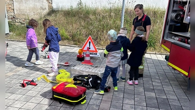 Die Kinder schauten sich alles ganz genau an. (Bild: Johanna Dollacker-Gradl)