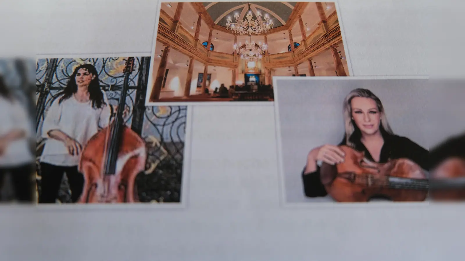 Die beiden Künstlerinnen Eva Sasinková (Kontrabass) und Jitka Hosprová (Bratsche) gestalten mit Stargast Miroslav Vilímec (Violine) den Konzertabend am 6. September in der Flosser Synagoge. (Bild: Fred Lehner)
