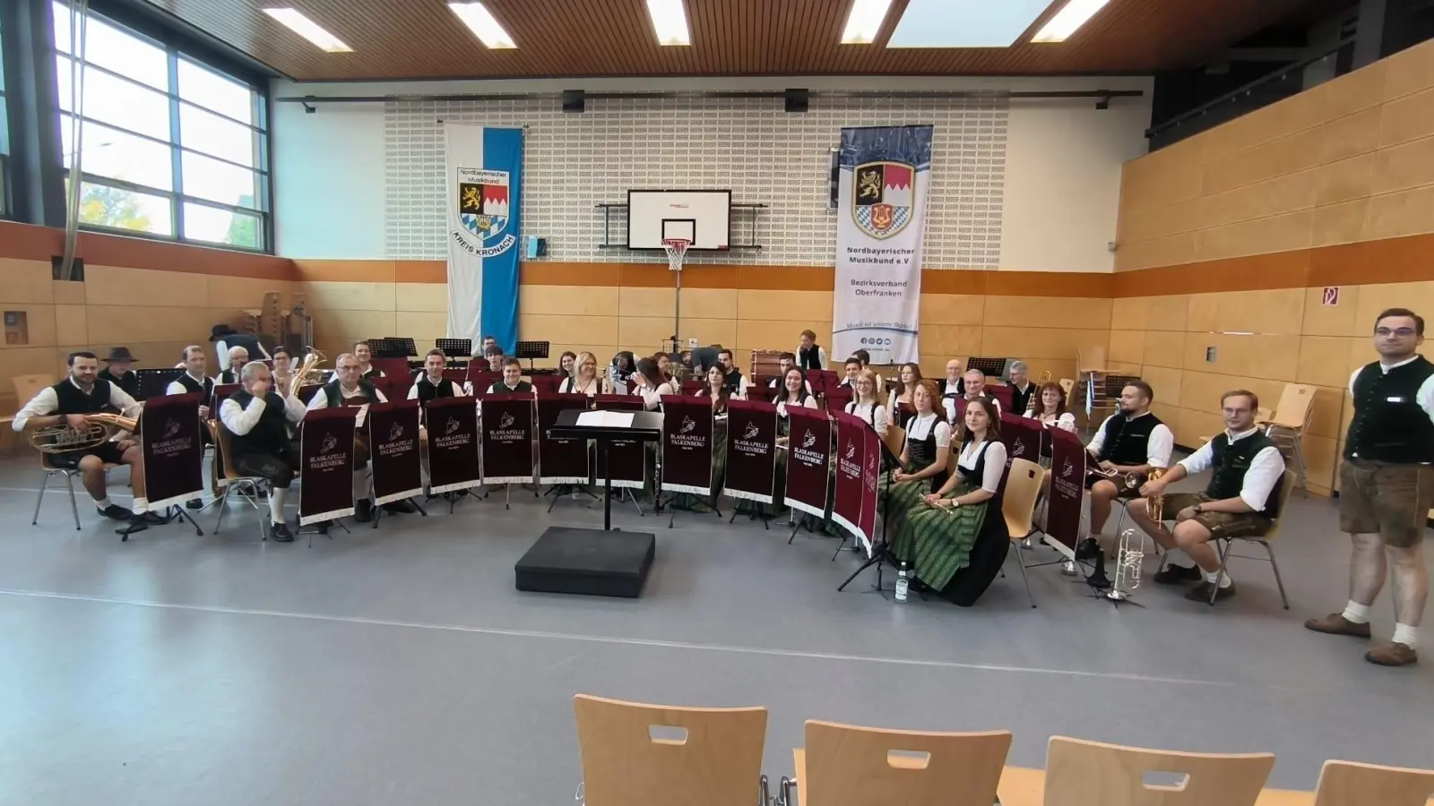 Blaskapelle Falkenberg beim Wertungsspiel  (Bild: Franz Stierstorfer)