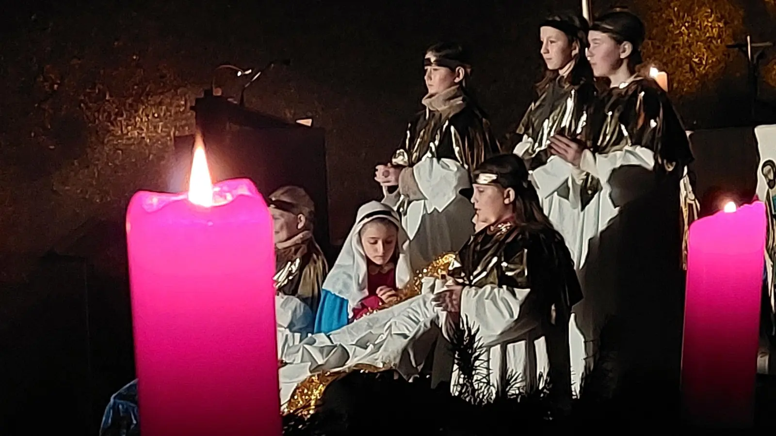 Kinderchristmette in Herz Jesu.  (Bild: Helmut Kunz)