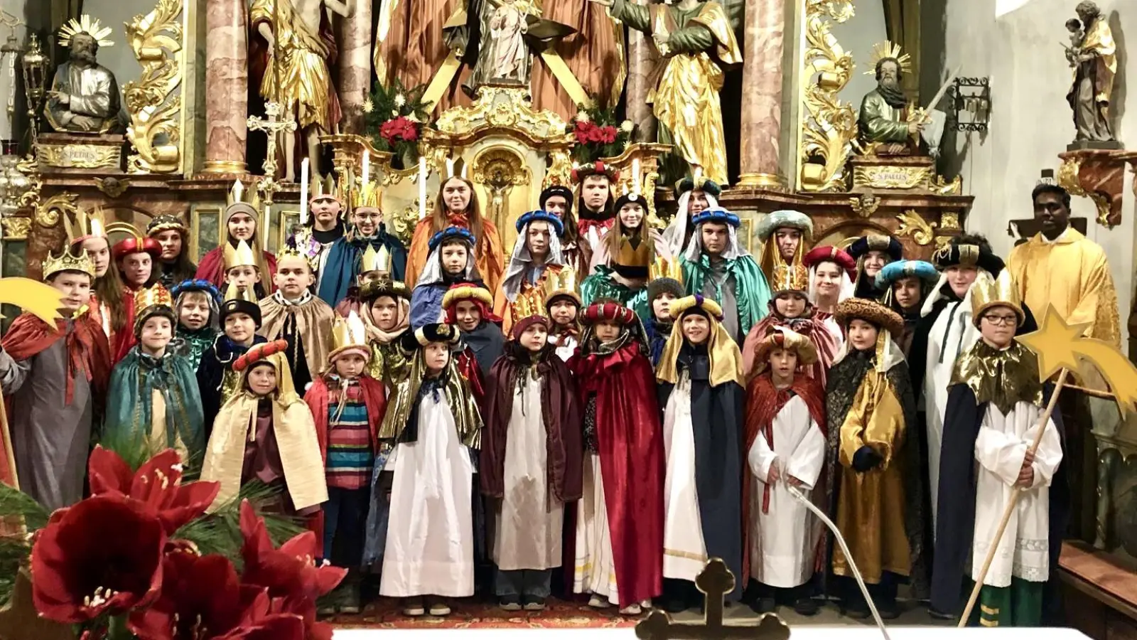 Sternsinger der Pfarreiengemeinschaft. (Bild: Melanie Kiener )