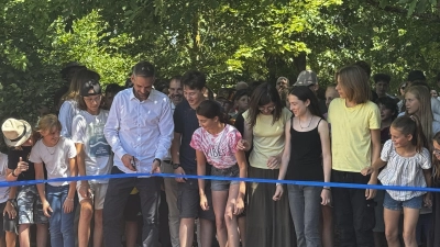 Bewegungsplatz Einweihungsfeier. (Bild: Christine Wocheslander)