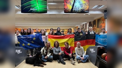 Gäste aus Ibiza erlebten bei ihrem Besuch an der Mittelschule ereignisreiche Tage. (Bild: Kerstin Bereczuk)