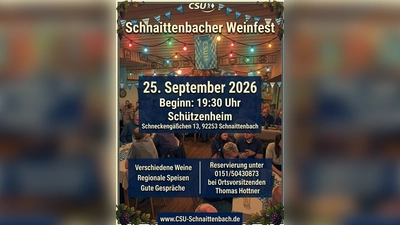 Plakat Schnaittenbacher Weinfest  (Bild: Thomas Hottner)