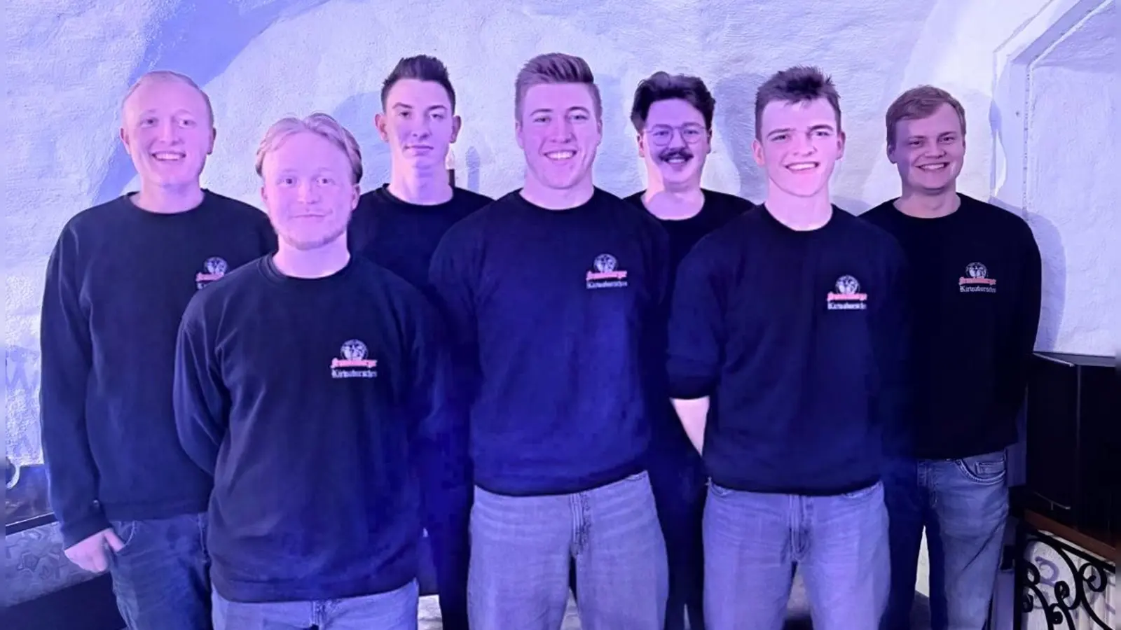 V.l.n.r. Benno Riß (Beisitzer), Bastian Straller (2.Vorstand), Lukas Ries (ehm. 2.Vorstand), Benedikt Ries(1.Vorstand), Johannes Altmann (ehm. 1.Vorstand), Jakob Ries (Beisitzer), Anton Märkl (Schriftführer). (Bild: Altmann Johannes)