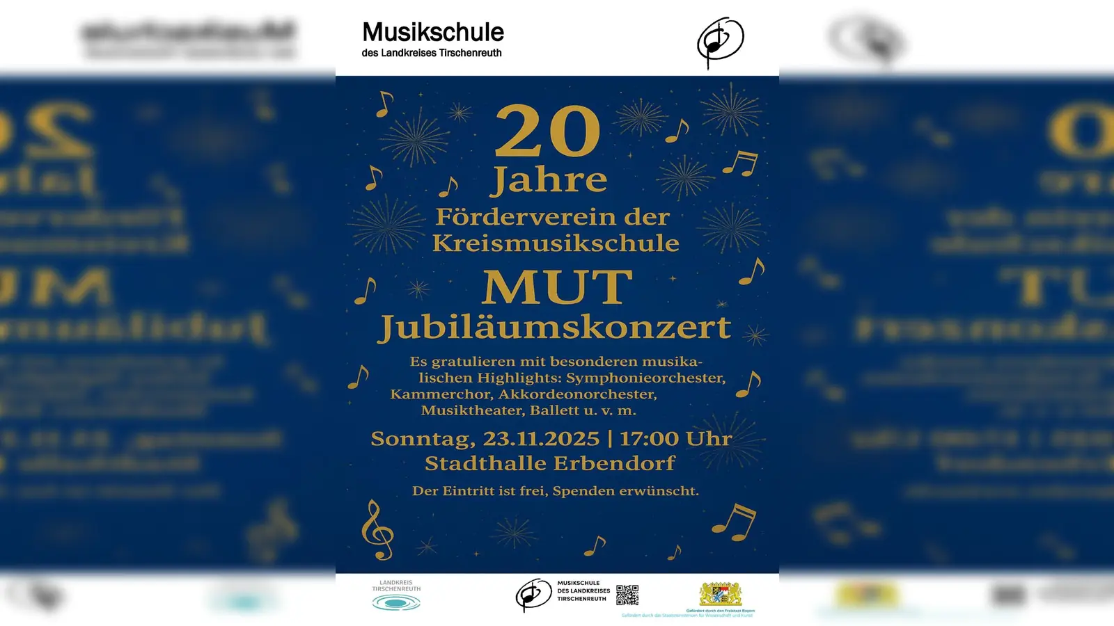 Ein Konzert der Kreismusikschule Tirschenreuth für den Förderverein - MUT und jeder ist willkommen. (Bild: Lutz Beckmeyer)