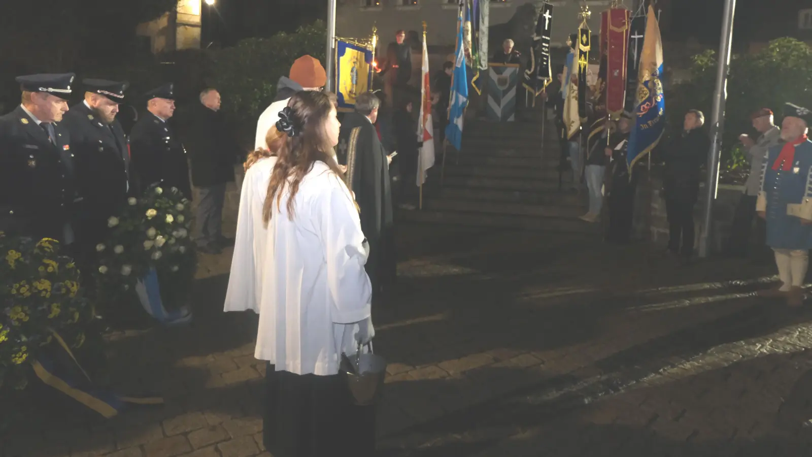 Lindner und Eismann erinnern an die Bedeutung und Versöhnung des Friedens. (Bild: Fred Lehner)