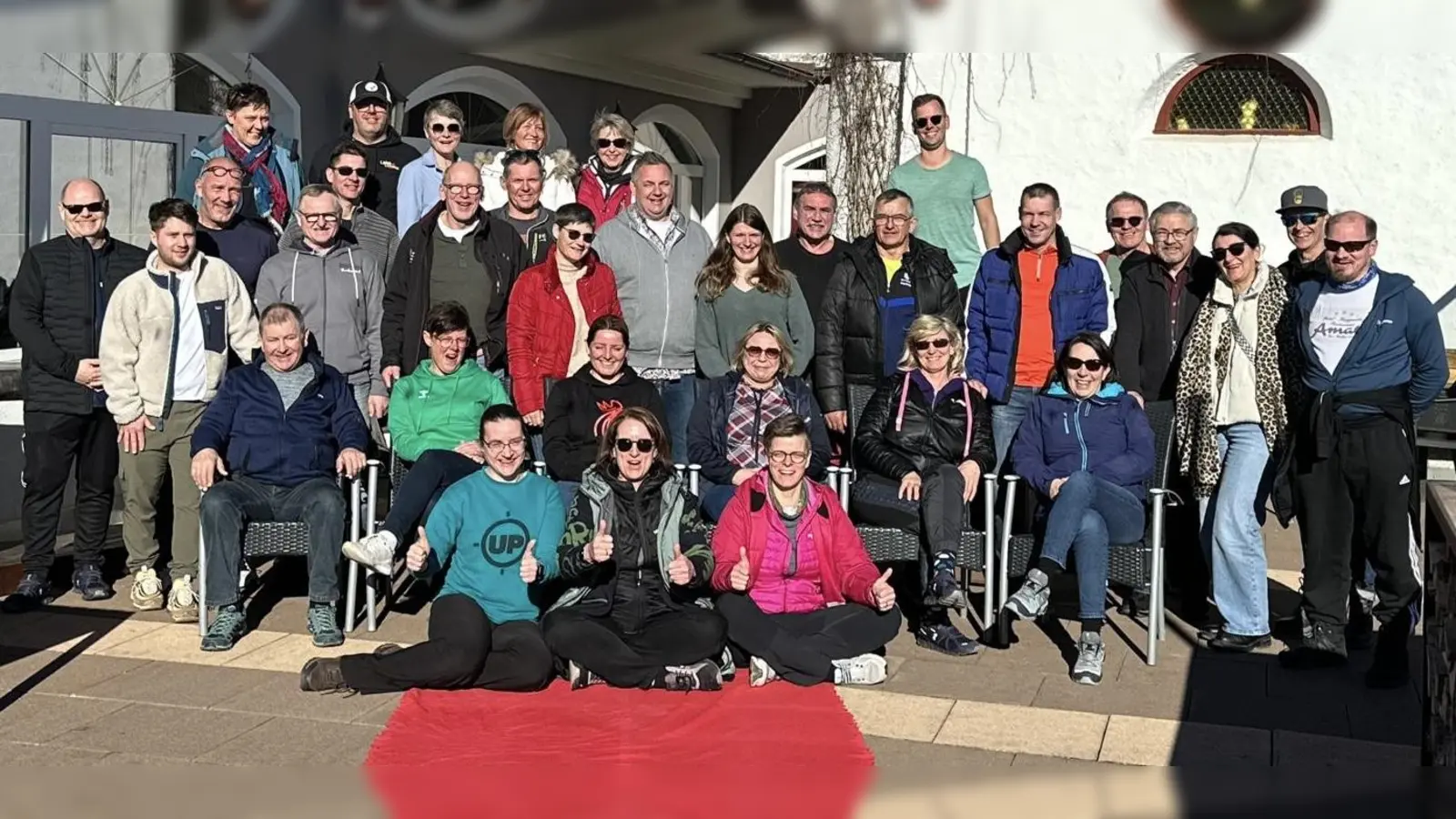 Die Skigruppe des TSV Neualbenreuth beim diesjährigen Skiausflug zum Kronplatz nach Südtirol. (Bild: Jürgen Faltenbacher)